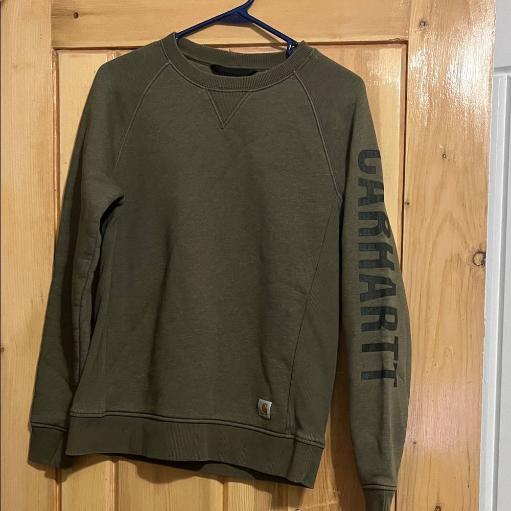 Carhartt Women’s  Dark Olive Crewneck Sweater